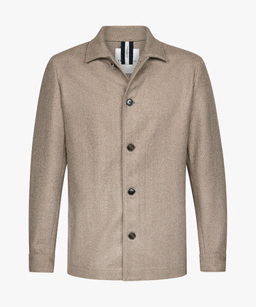 Overshirt Herringbone Braun