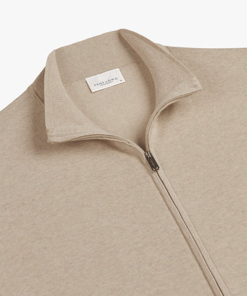 Cardigan Full Zip Beige