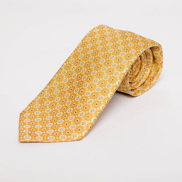 Krawatte Floral Gelb