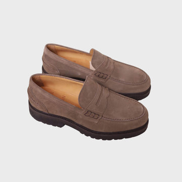 Penny Loafer Suede Taupe