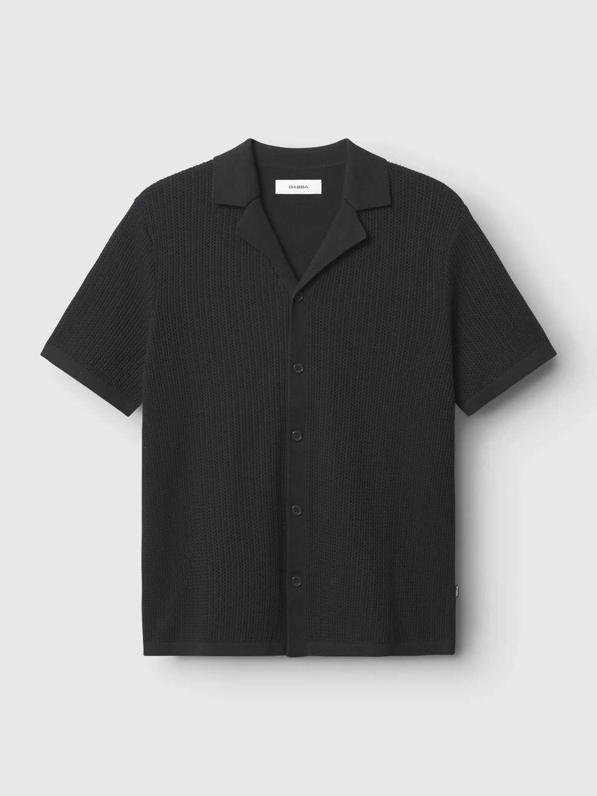 Strick Hemd Black