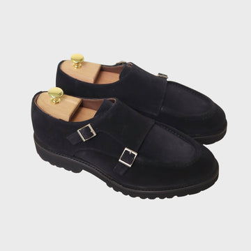 Monkstrape Suede Black