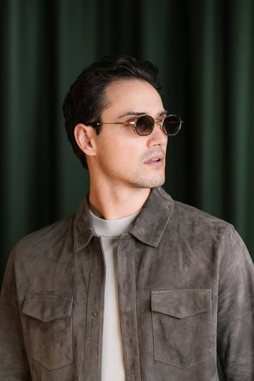 Overshirt Suede Taupe