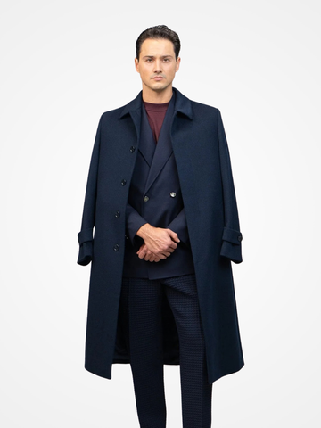 Mantel Navy Straight Fit