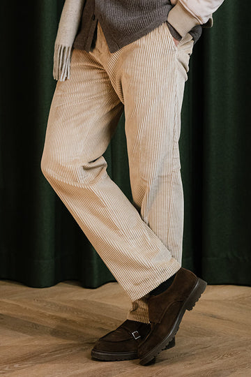 Hose Cord Beige Straight Cut