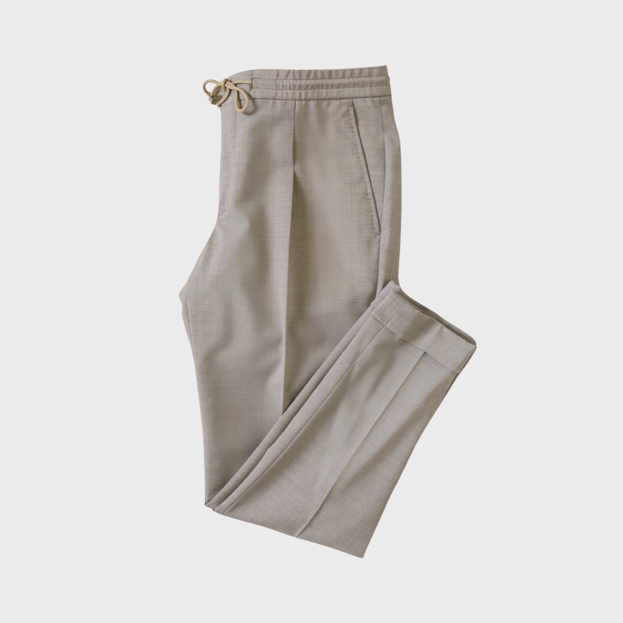 Hose FM mit Umschlag Beige