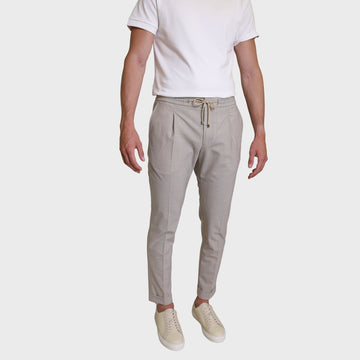 Hose FM mit Umschlag Beige