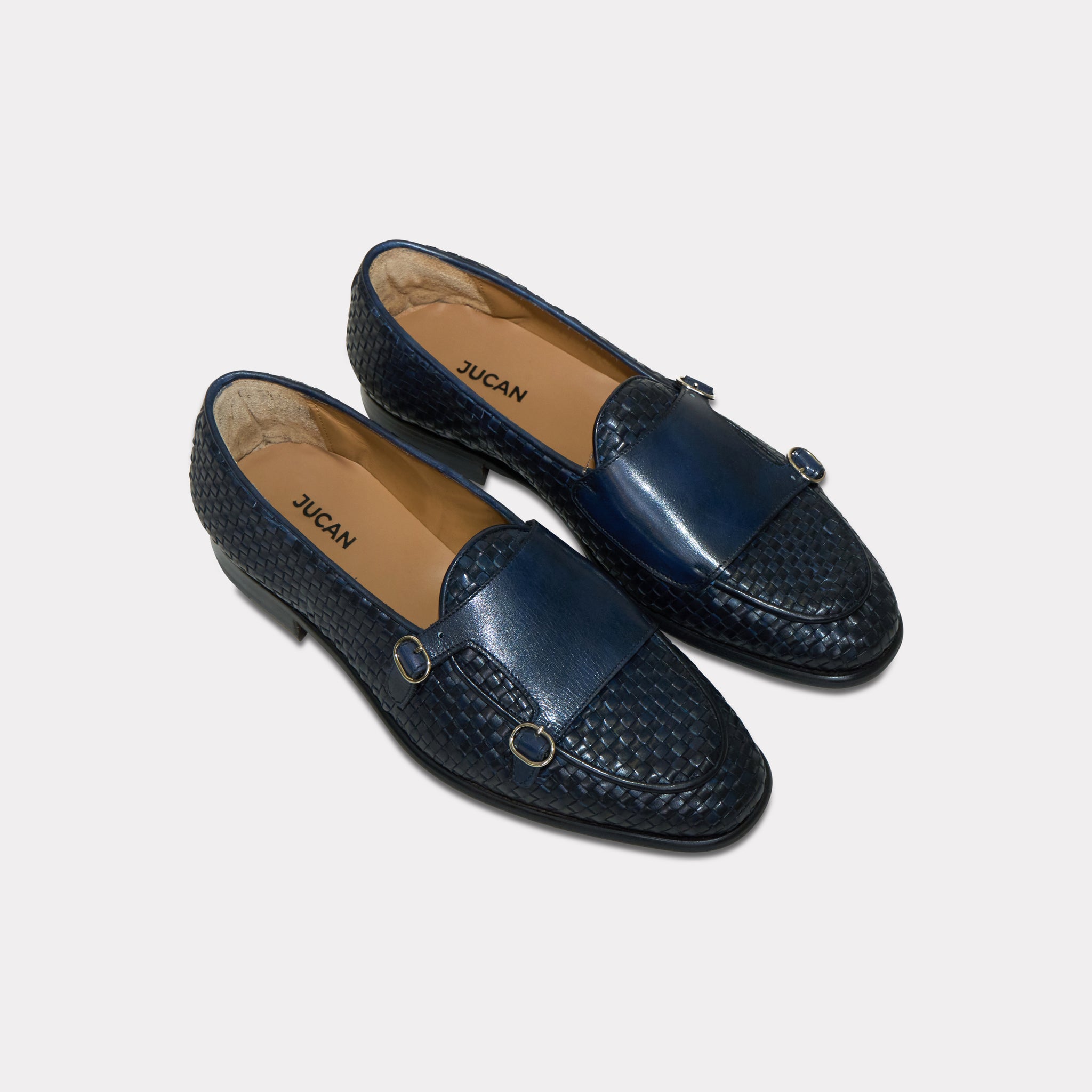 Jucan Slipper geflochten blau