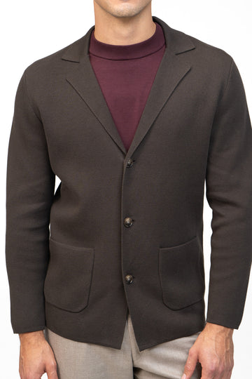 Knit Blazer Braun