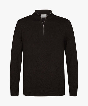 Half Zip Pullover Braun