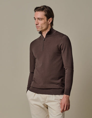 Half Zip Pullover Taupe