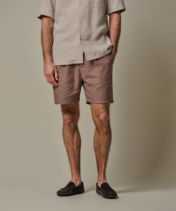 Terracotta Linen Shorts