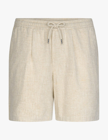 Leinen Shorts Beige