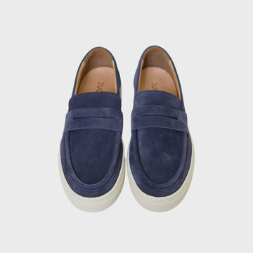 Suede Penny Loafer Blue