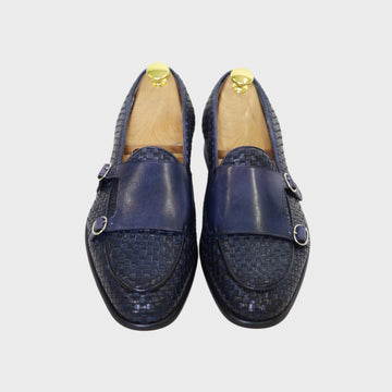 Jucan Slipper geflochten blau