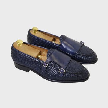 Jucan Slipper geflochten blau