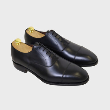 Oxford Klassik Cap Toe Schwarz