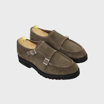 Monkstrap Suede Oliv