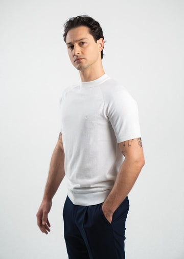 Knit T-Shirt White