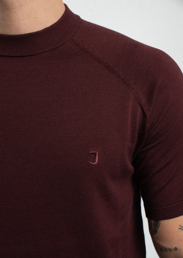 Knit T-Shirt Bordeaux