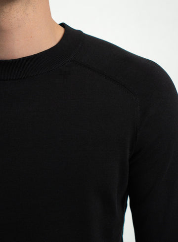 Knit Crewneck LS Black