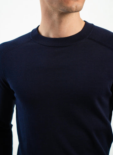 Knit Crewneck LS Navy