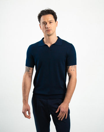 Knit Polo Navy