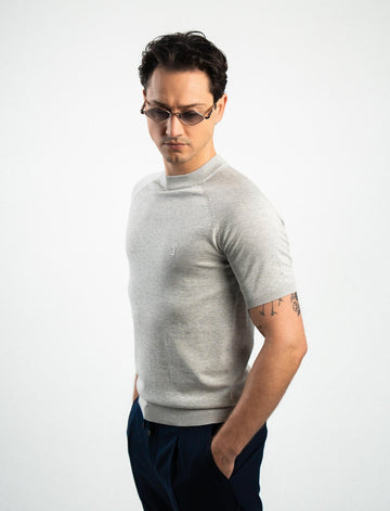 Knit T-Shirt Grey