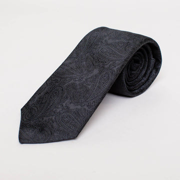 Krawatte Paisley Schwarz - JUCAN GmbH