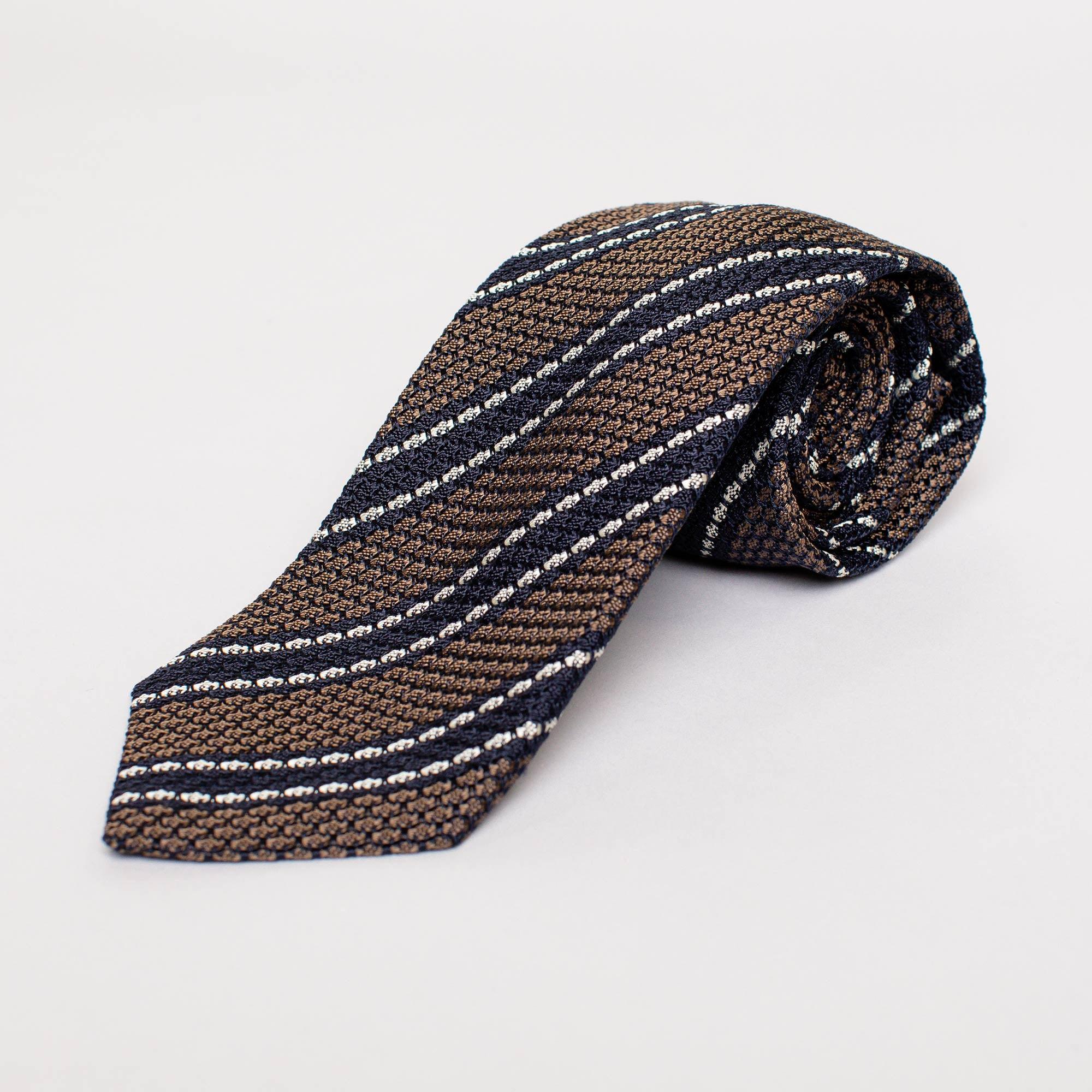 Krawatte Strick Braun / Blau - JUCAN GmbH