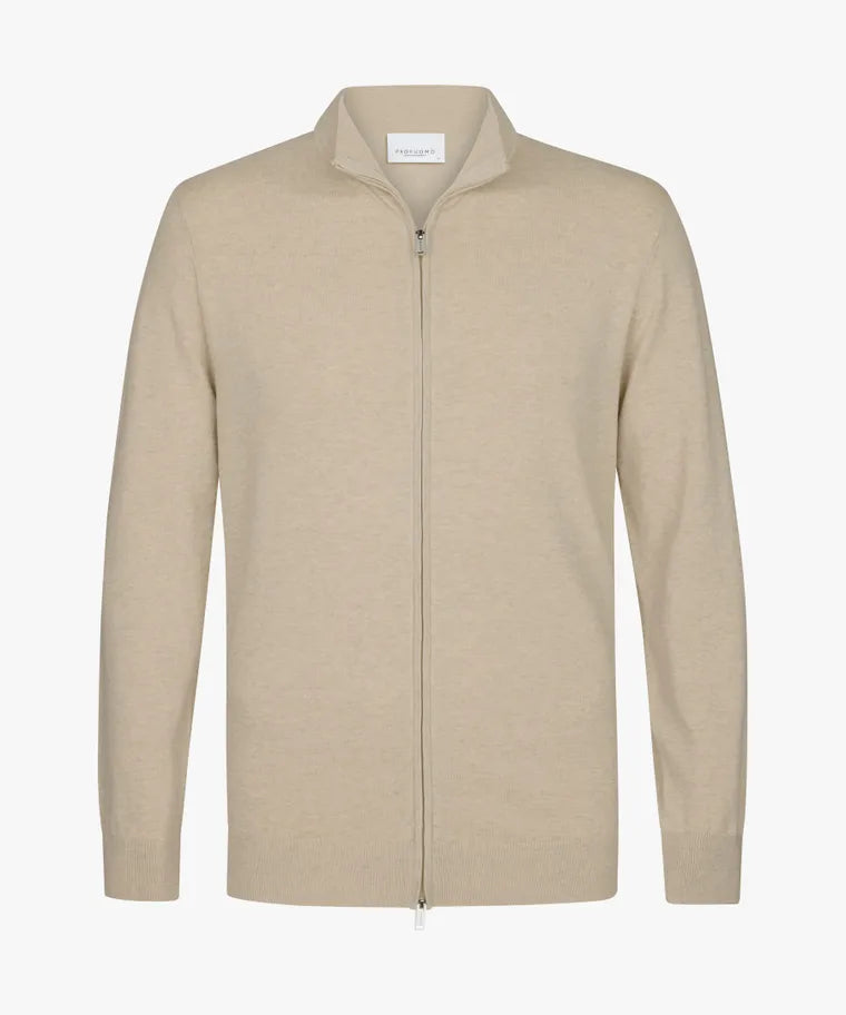 Cardigan Full-Zip Sand